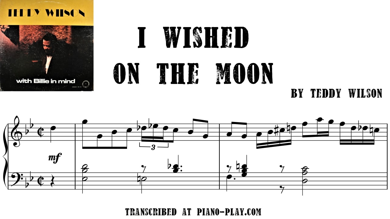 transcription I wished on the moon - Teddy Wilson