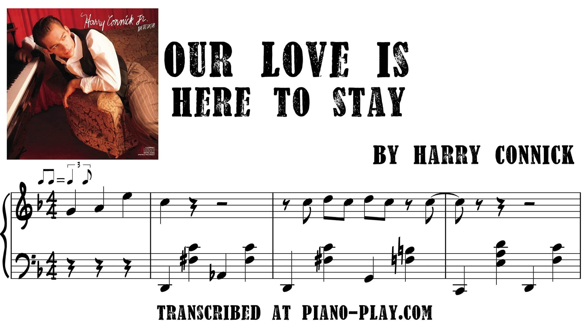 transcription Our love is here to stay - Harry Connick