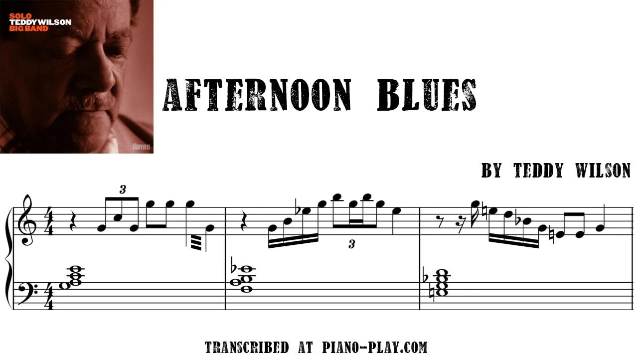 Teddy Wilson - Afternoon Blues Full Transcription Sample