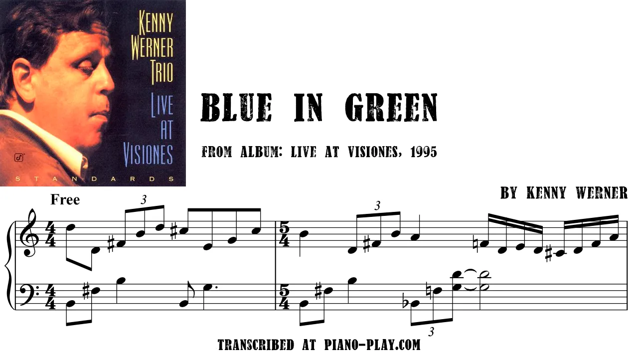 Kenny Werner - Blue In Green Transcription