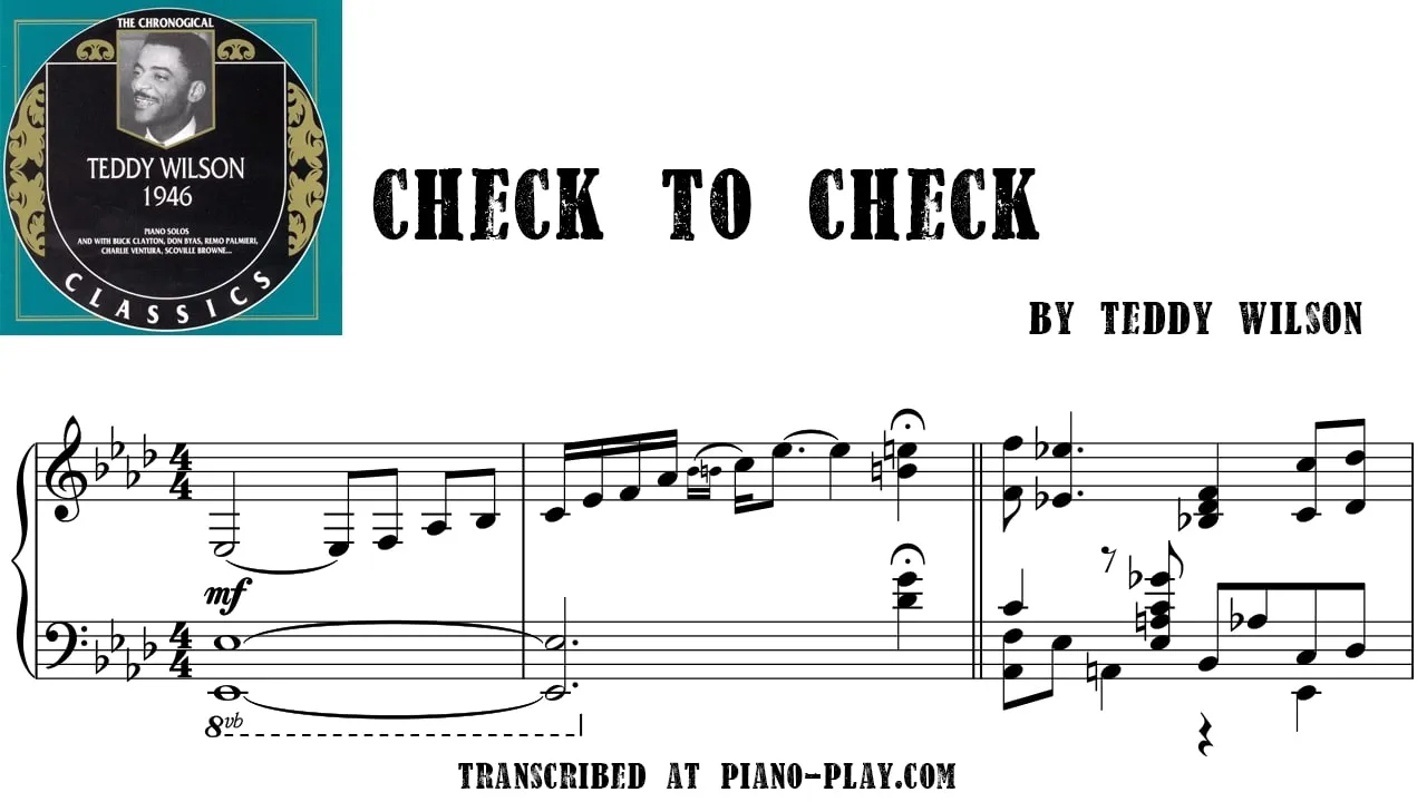 Teddy Wilson - Check to check Full Transcription Sample