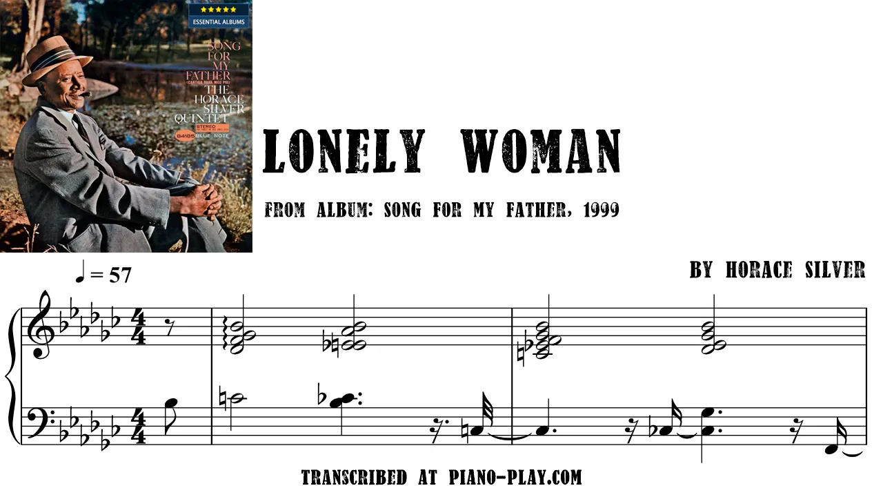 Horace Silver - Lonely Woman Transcription