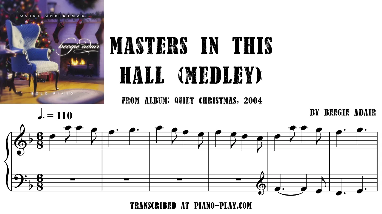 Beegie Adair - Masters In This Hall Full Transcription Sample