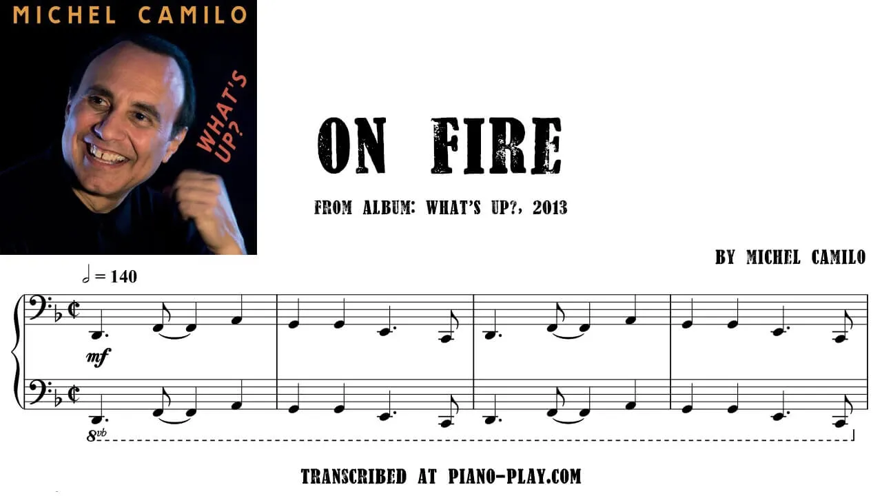 Michel Camilo - On fire Full Transcription Sample