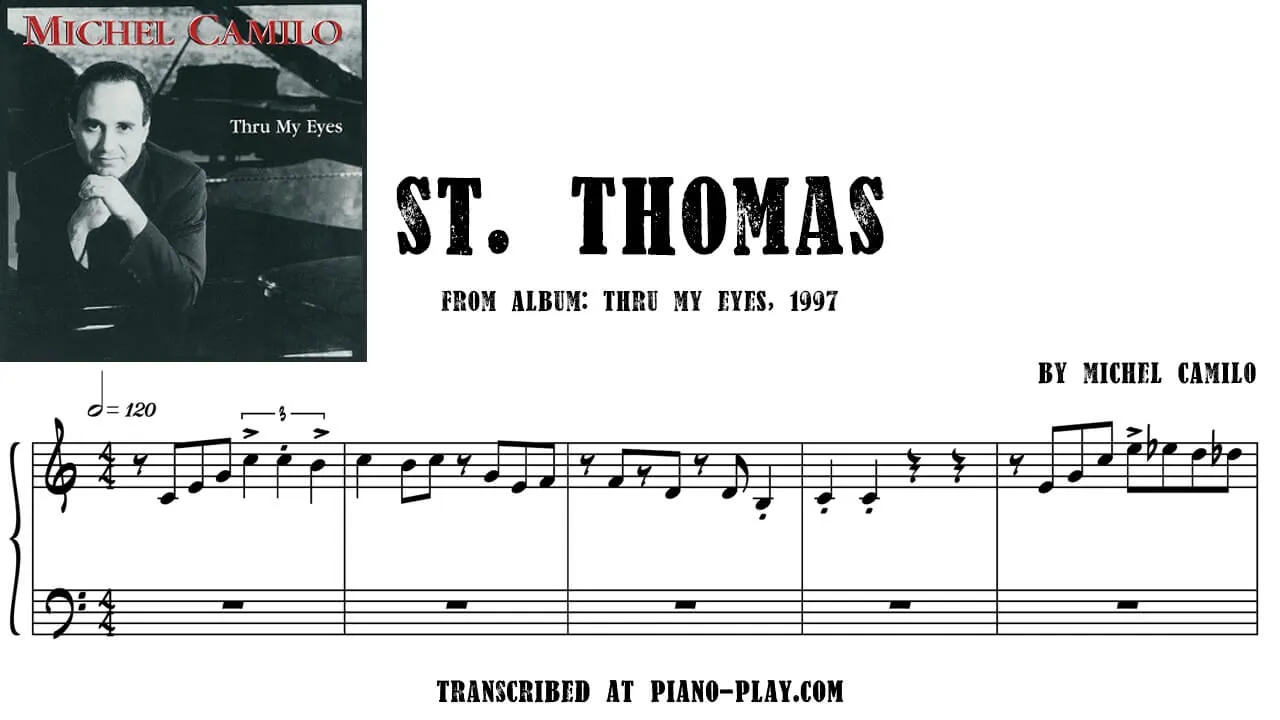 Michel Camilo - St. Thomas Full Transcription Sample
