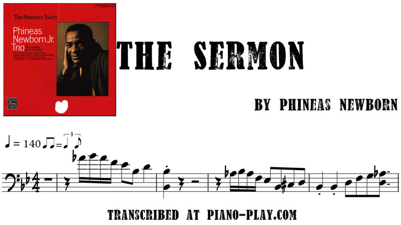Phineas Newborn - The sermon Full Transcription Sample