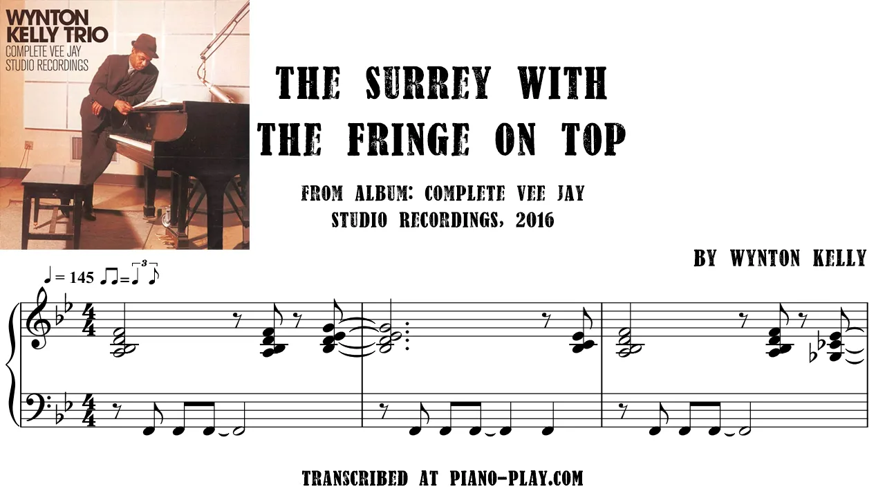 Wynton Kelly - The Surrey With The Fringe On Top Transcription