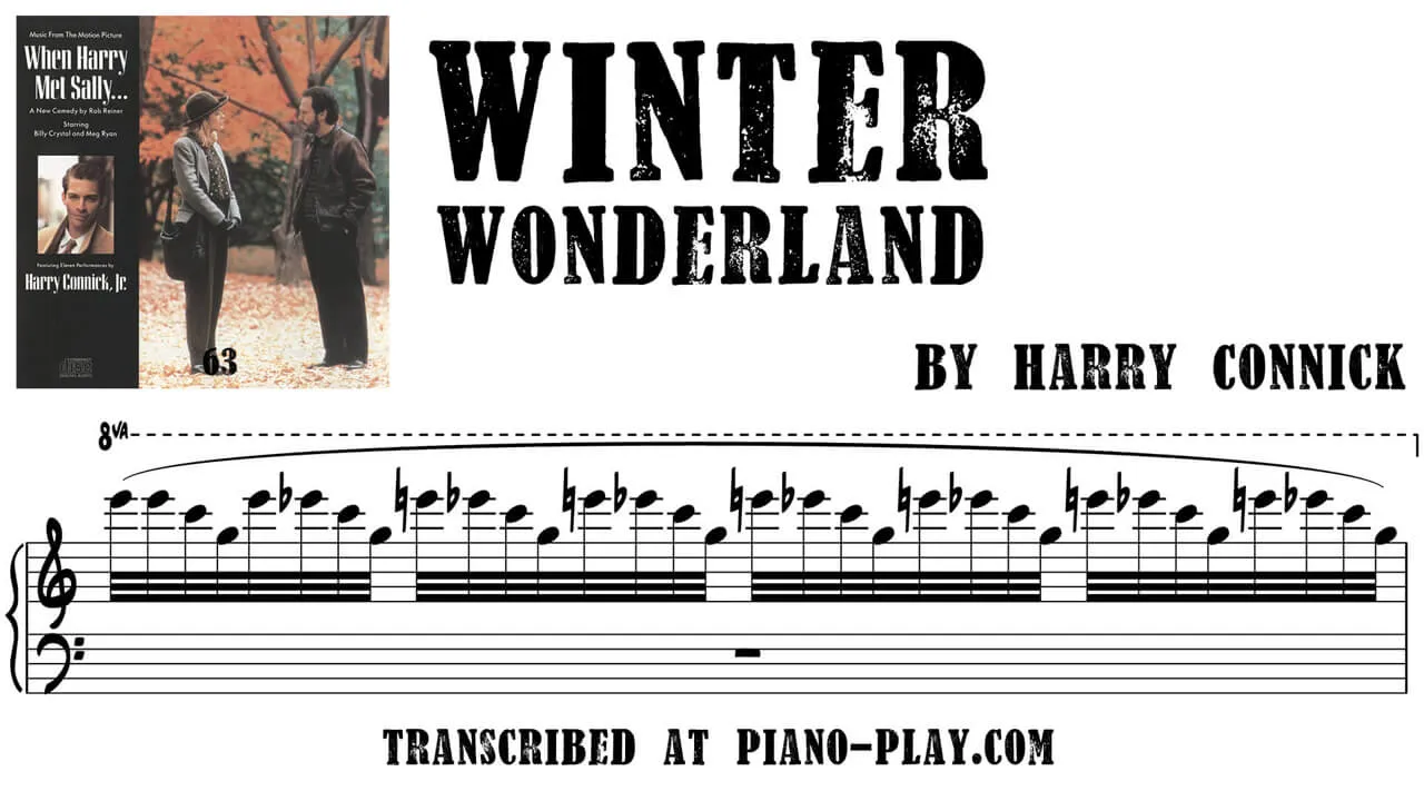 Harry Connick - Winter wonderland Full Transcription Sample
