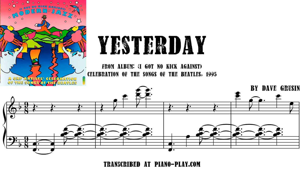 Dave Grusin - Yesterday Transcription