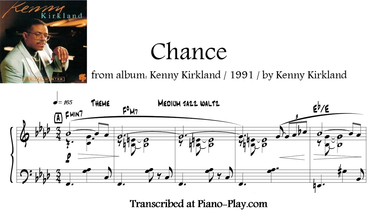 transcription Chance - Kenny Kirkland
