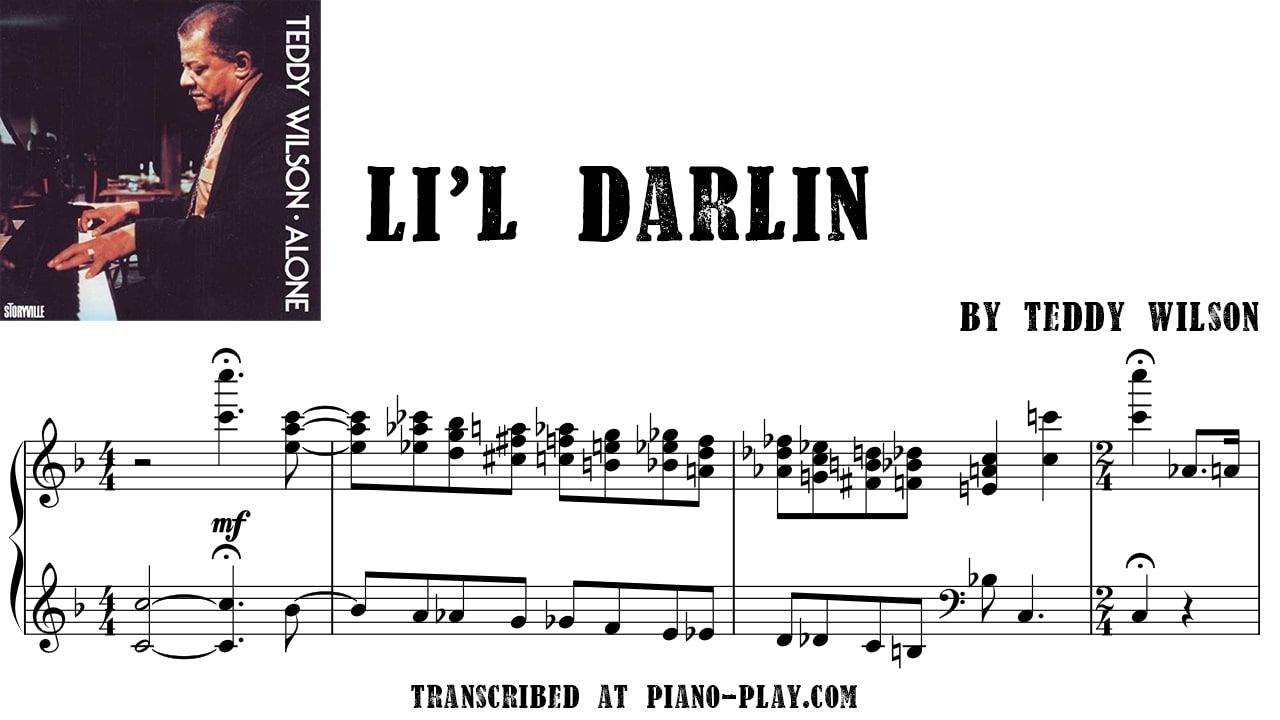 transcription Lil' Darlin' - Teddy Wilson
