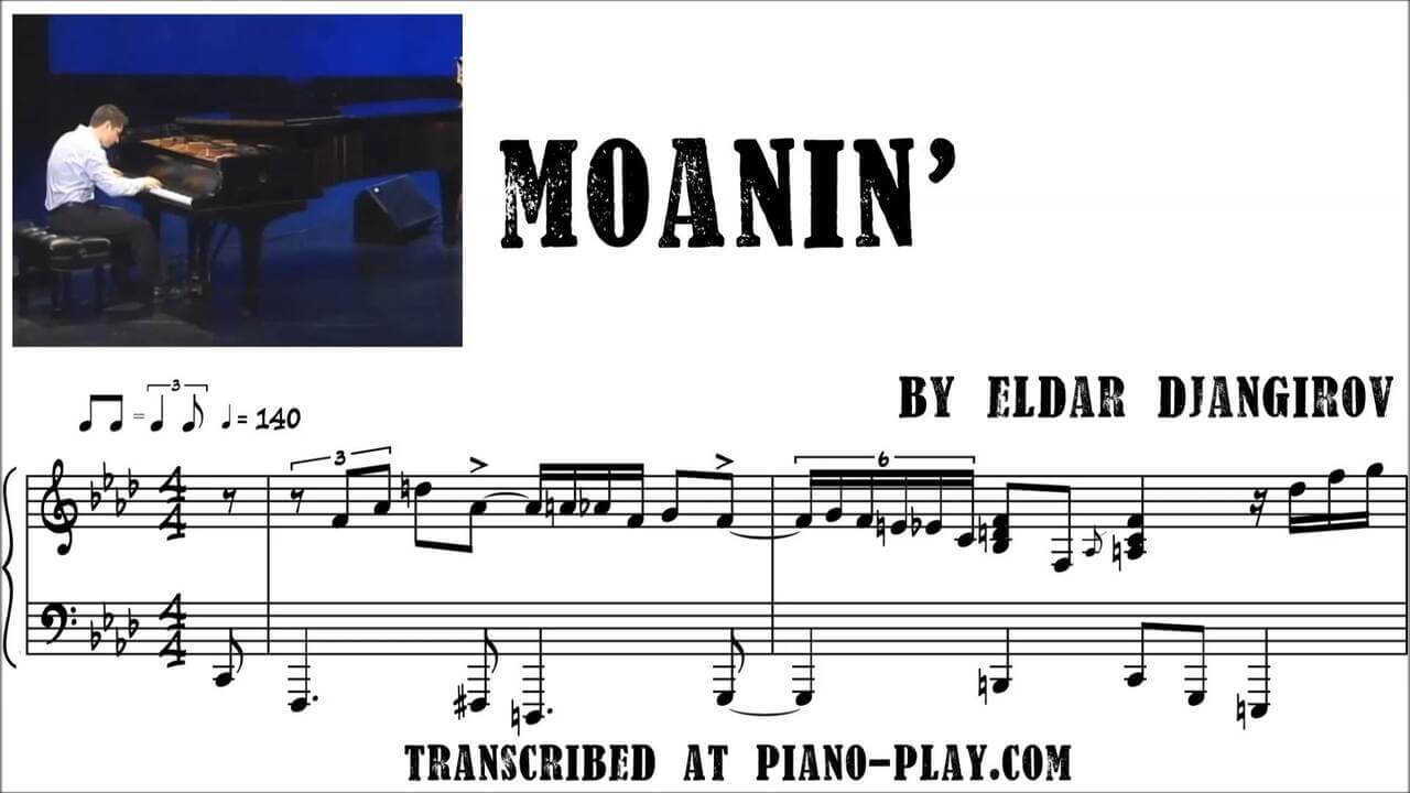 transcription Moanin' - Eldar Djangirov