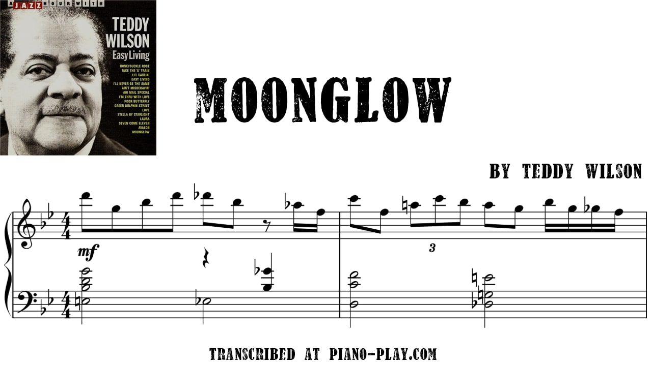 transcription Moonglow - Teddy Wilson