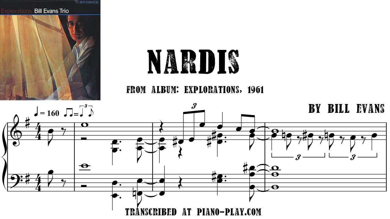 transcription Nardis - Bill Evans