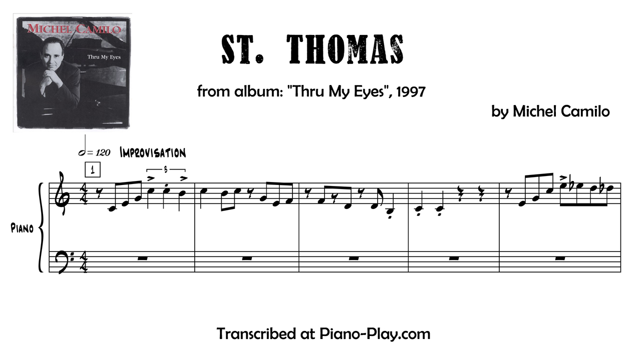 transcription St. Thomas - Michel Camilo