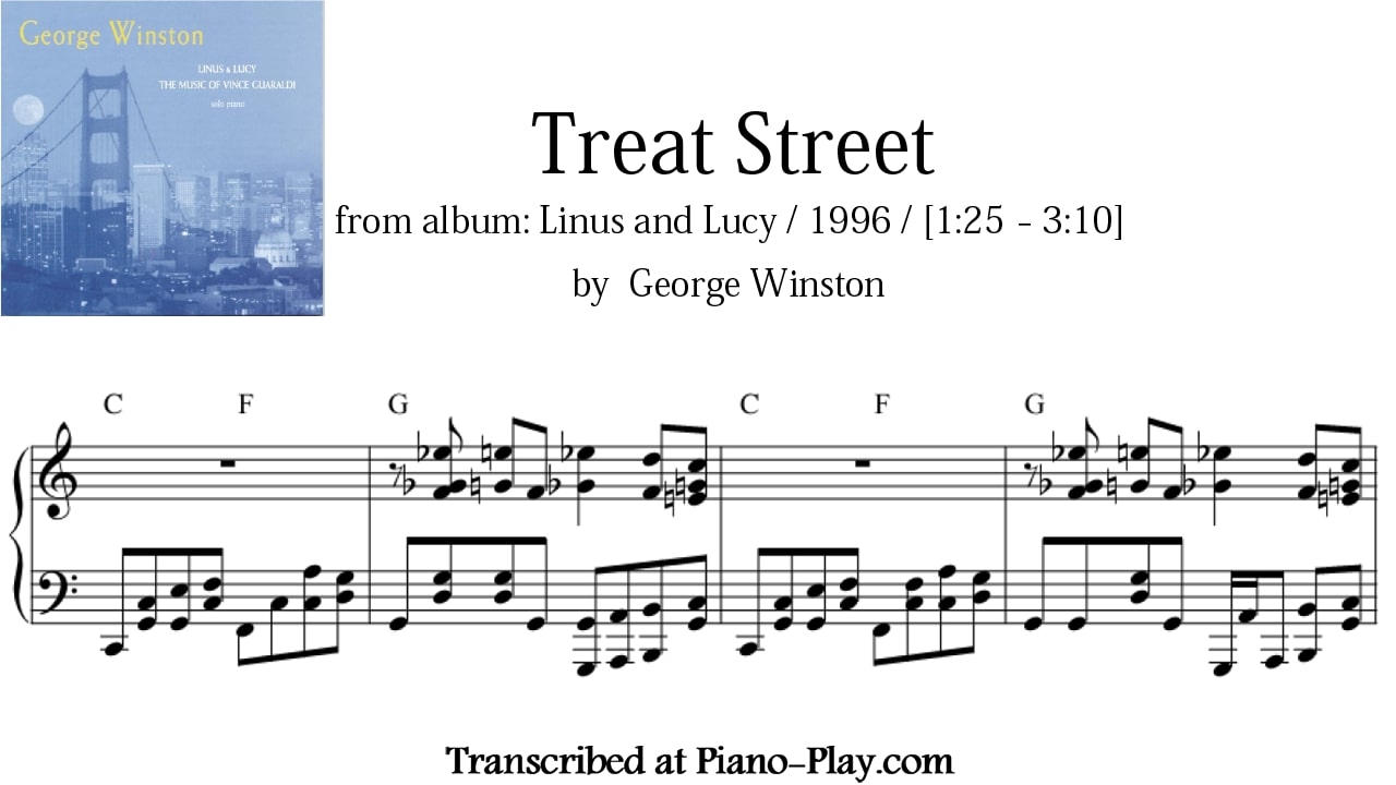transcription Treat Street - George Winston