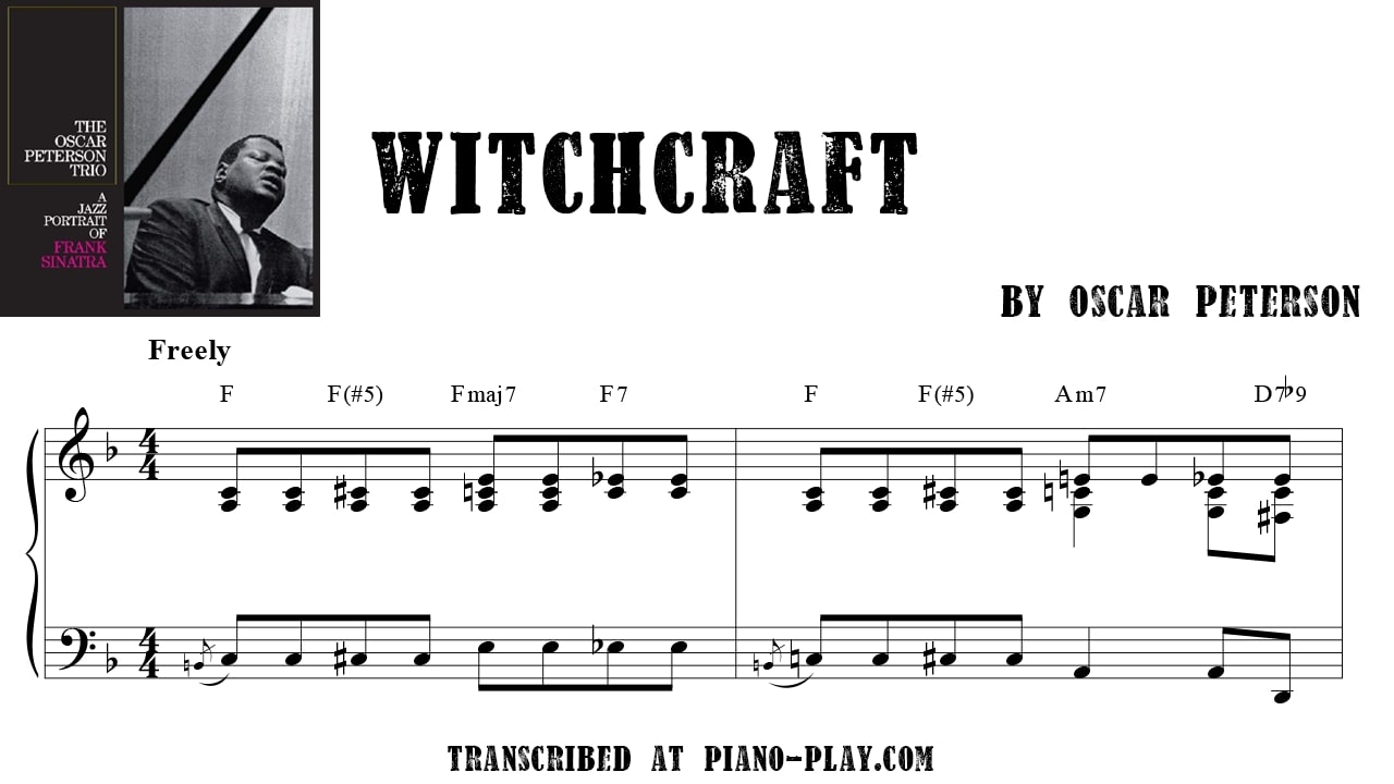 transcription Witchcraft - Oscar Peterson